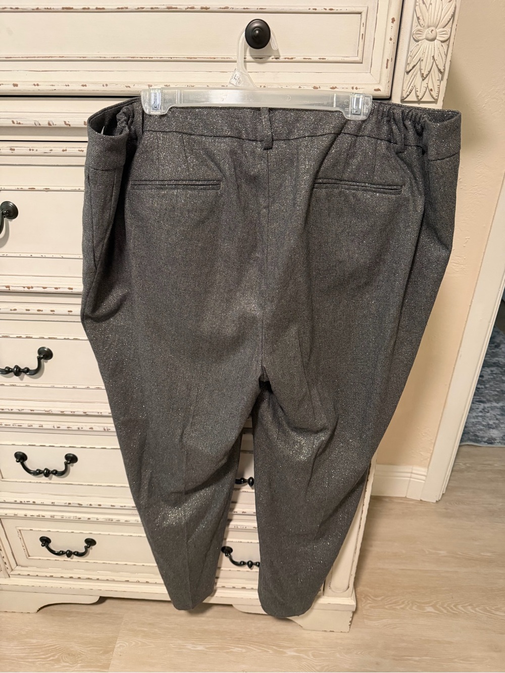 Talbots Silver-Gray Sparkle Dress Trousers- NWOT- Clearance - Picture 2 of 3